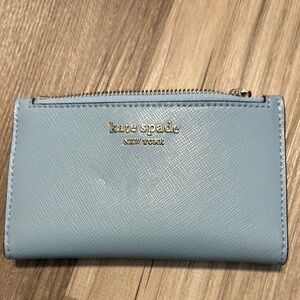 Kate Spade Blue and Gold Wallet